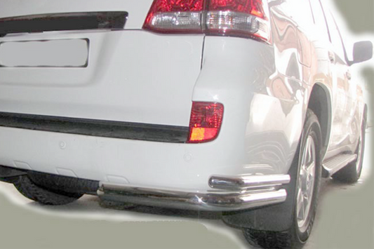 Rear Corner Bars AK003-Double (2 pcs, stainless steel) for Toyota Land Cruiser 200 2007-2021 - image 1