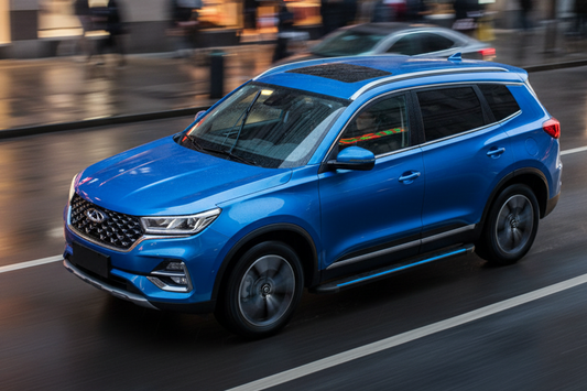 Side Steps Maya Blue (2 pcs, Aluminum) for Chery Tiggo 7 2020- - image 1