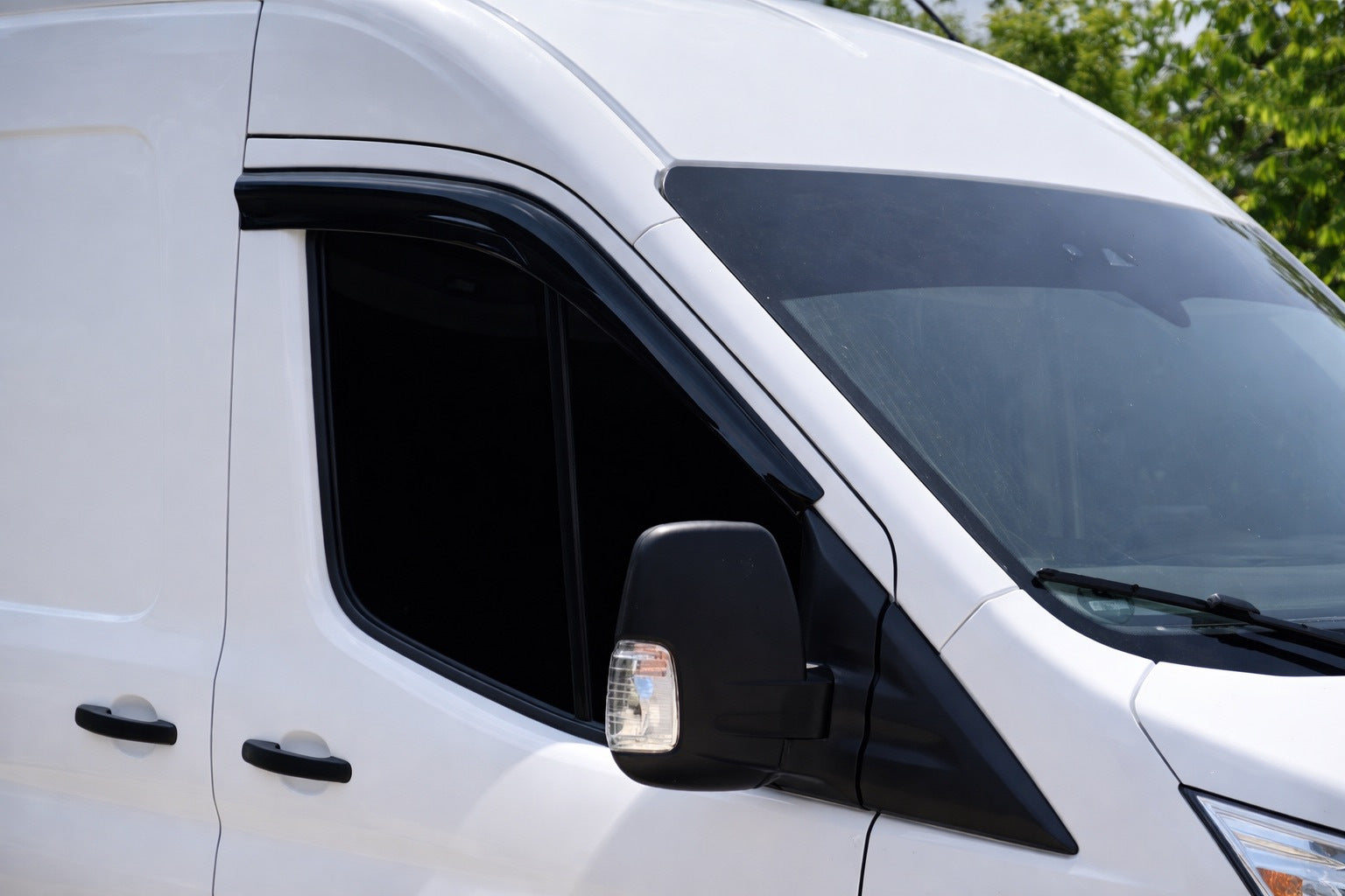 Window Deflectors (2 pcs, EuroCap) for Ford Transit 2014- - image 1