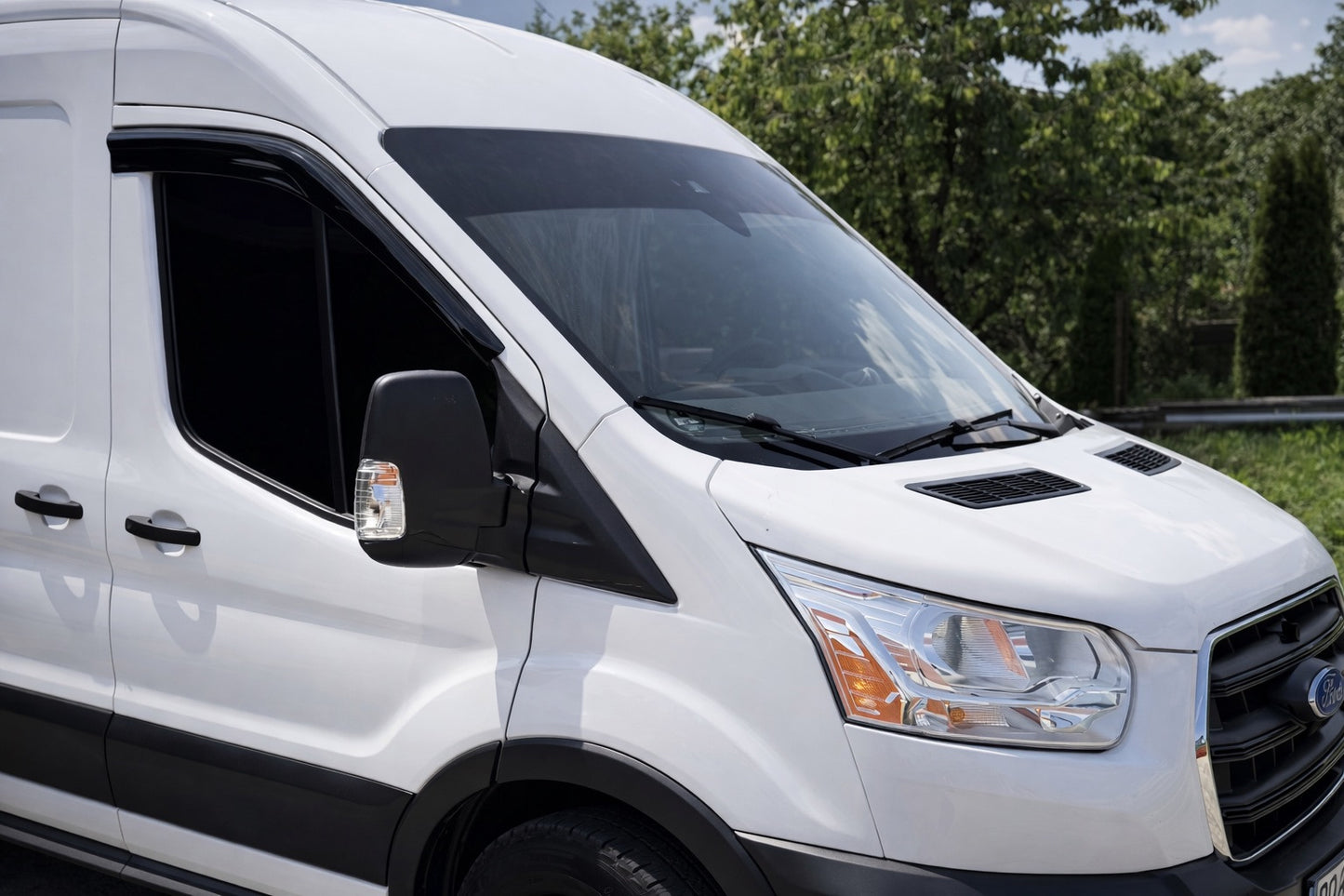 Window Deflectors (2 pcs, EuroCap) for Ford Transit 2014- - image 2