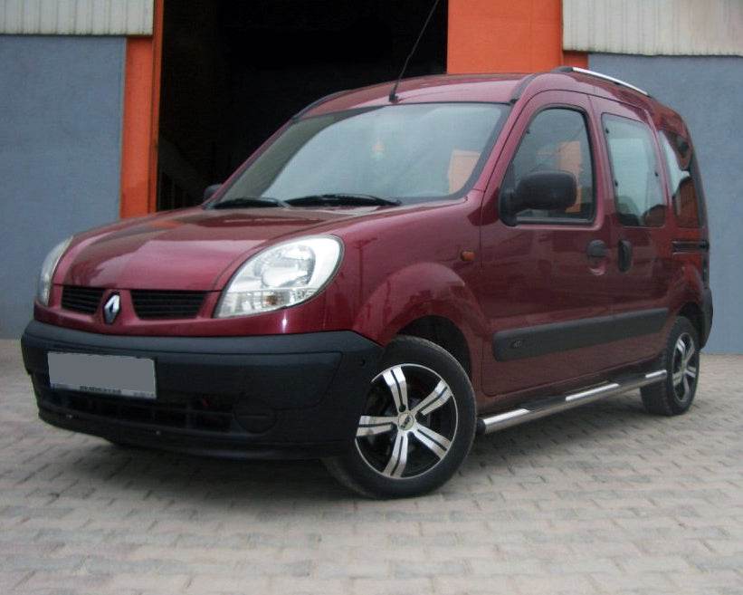 The side tube (2 PCs., stainless.) for Renault Kangoo 1998-2008 - Reelken Auto