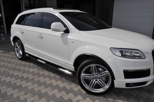 The side tube (2 PCs., stainless.) for Audi Q7 2005-2015 - image 1