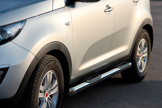 Side Pipes (2 pcs, Stainless Steel) for Kia Sportage 2010-2015 - image 1