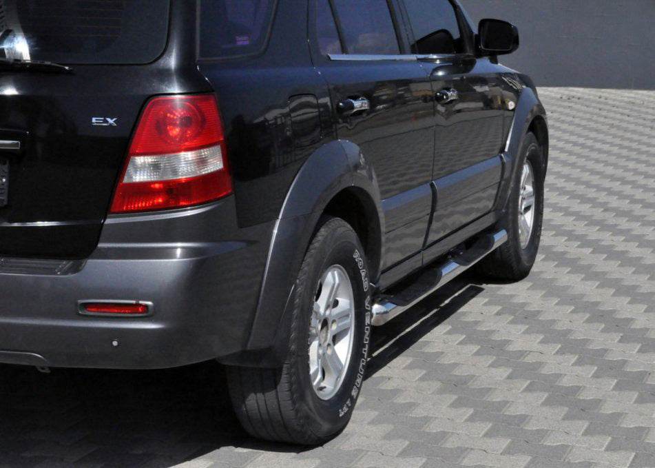 Side pipes (2 pcs., stainless steel) for Kia Sorento I BL 2002-2009 - Reelken Auto