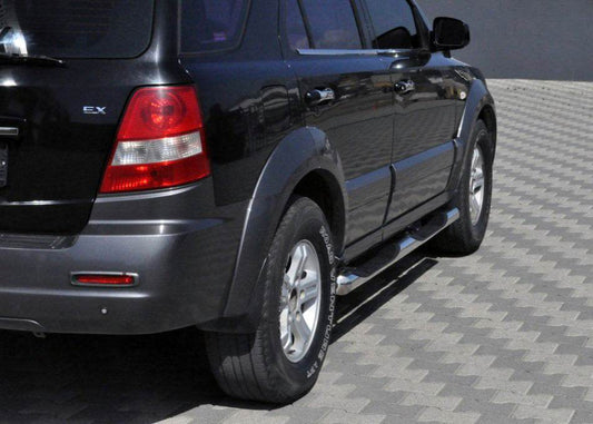 Side pipes (2 pcs., stainless steel) for Kia Sorento I BL 2002-2009 - Reelken Auto