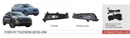 Fog lights 2015-2018 (2pcs, halogen) for Hyundai Tucson TL 2016-2021 - Reelken Auto
