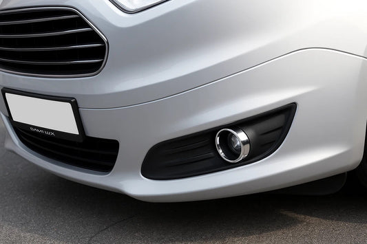 Fog light covers (2014-2018, 2 pcs, stainless steel) for Ford Courier 2014-2023 - image 2