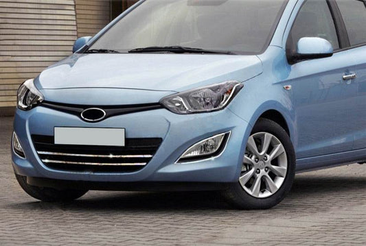 Chrome trim on fog (2 pcs, stainless steel.) for Hyundai I-20 2012-2014 - Reelken Auto