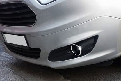 Pads for foglights (2014-2018, 2 pieces, stainless steel) for Ford Courier 2014-2023 - image 1