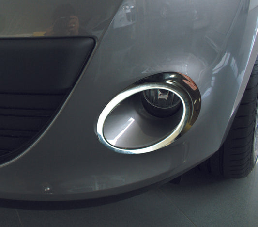 Fog Light Trims 2008-2011 (2 pcs, stainless steel) for Renault Megane III 2009-2016 - image 1