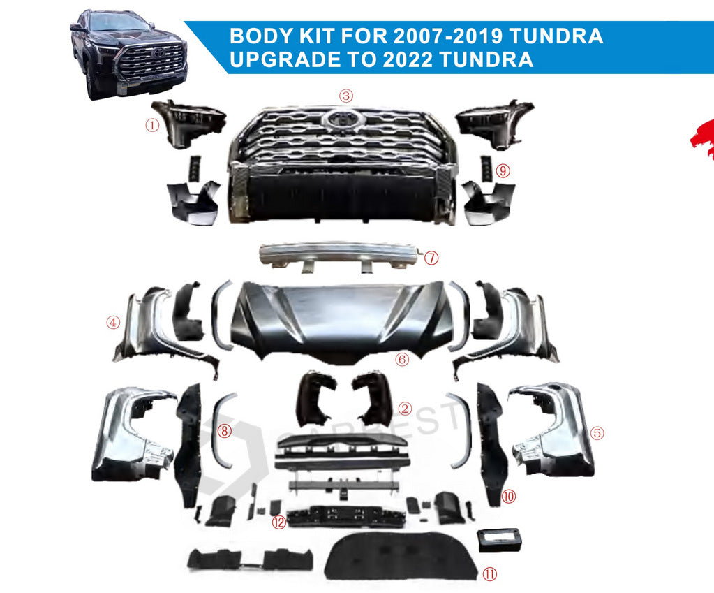Upgrade restyling kit 2024 (set) for Toyota Tundra 2007-2021 - image 2