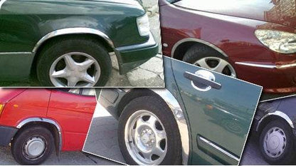 The pads on the arches (4 pieces, stainless steel) for Skoda Octavia II A5 2006-2010 - Reelken Auto