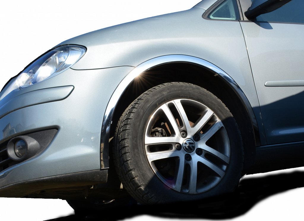 Fender flares (4 pcs, stainless steel) for Volkswagen Touran 2003-2010 - image 1