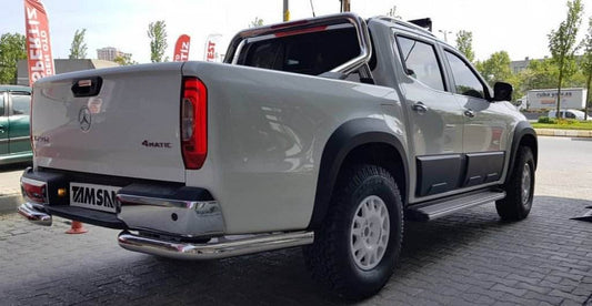 Back protection AK003 (stainless, 60 mm) for Mercedes X class - Reelken Auto