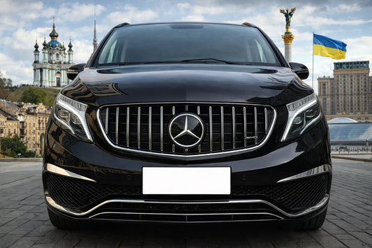 Front Grille GT Panamericana Chrome (2014-2019 for V-Class) for Mercedes Vito/V-class W447 2014- - image 1