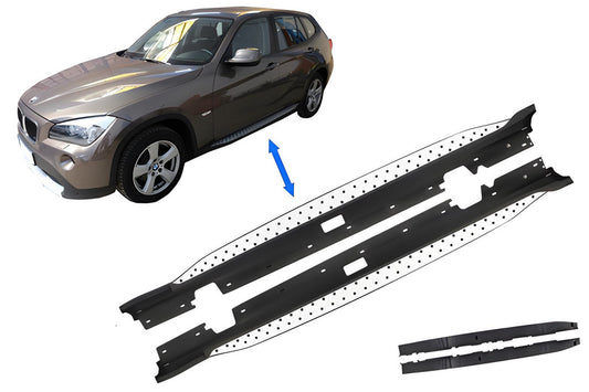 Original Side Steps (2 pcs, Aluminum) for BMW X1 E-84 2009-2015 - image 1
