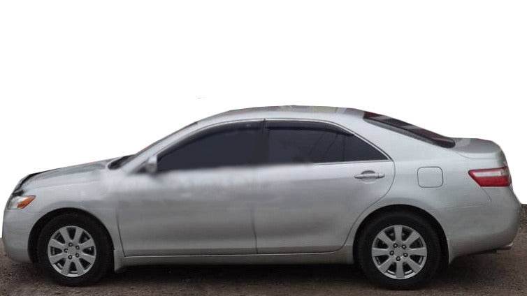 Visors with chrome molding EU (4 pcs, HIC) for Toyota Camry 2006-2011 - Reelken Auto