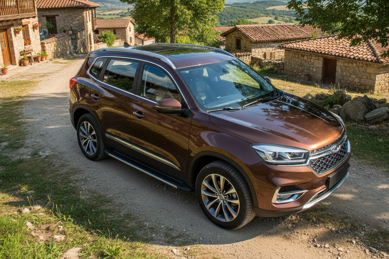 Side Steps Maya V1 (2 pcs, Aluminum) for Chery Tiggo 8 2017- - image 1