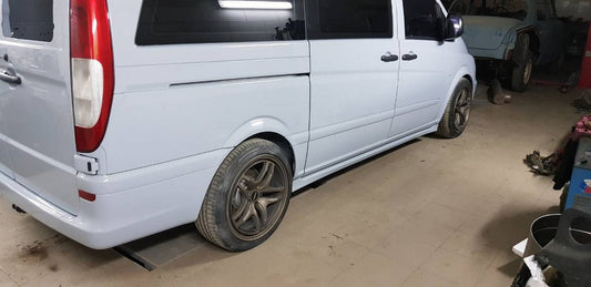 Exclusive side sills (2 PCs, paintable) for Mercedes Viano 2004-2014 - image 1