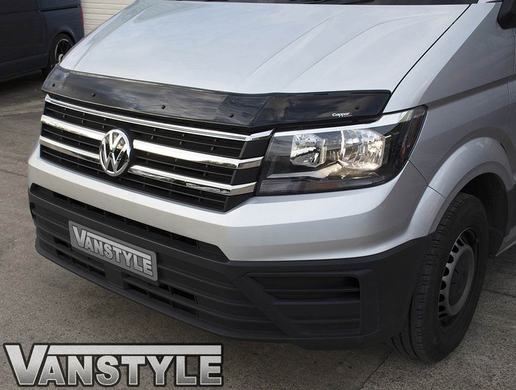 The hood deflector (EuroCap) for Volkswagen Crafter 2016- - Reelken Auto