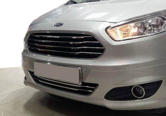 OmsaLine grille overlays (2014-2018, 4 pcs., stainless steel) for Ford Courier 2014-2023 - Reelken Auto
