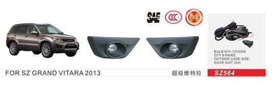 Fog lights 2013-2017 (2 pcs, halogen) for Suzuki Grand Vitara 2005-2017 - Reelken Auto