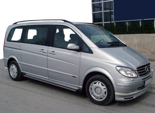 The front bumper spoiler Brabos Style (paintable) for Mercedes Viano 2004-2014 - Reelken Auto