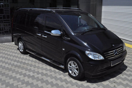 The lateral pipe (2 pcs., Stainless steel.) for Mercedes Vito W639 2004-2014 - image 2