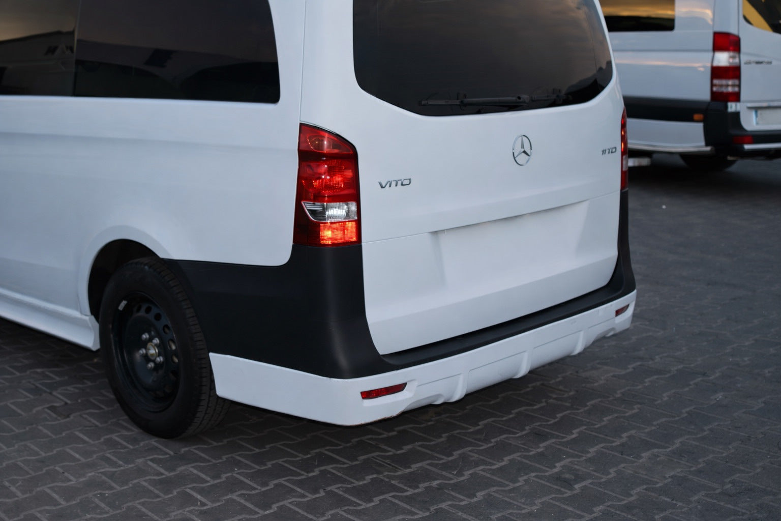 Rear bumper cover V1 (primed for painting) for Mercedes Vito/V-class W447 2014- - image 1