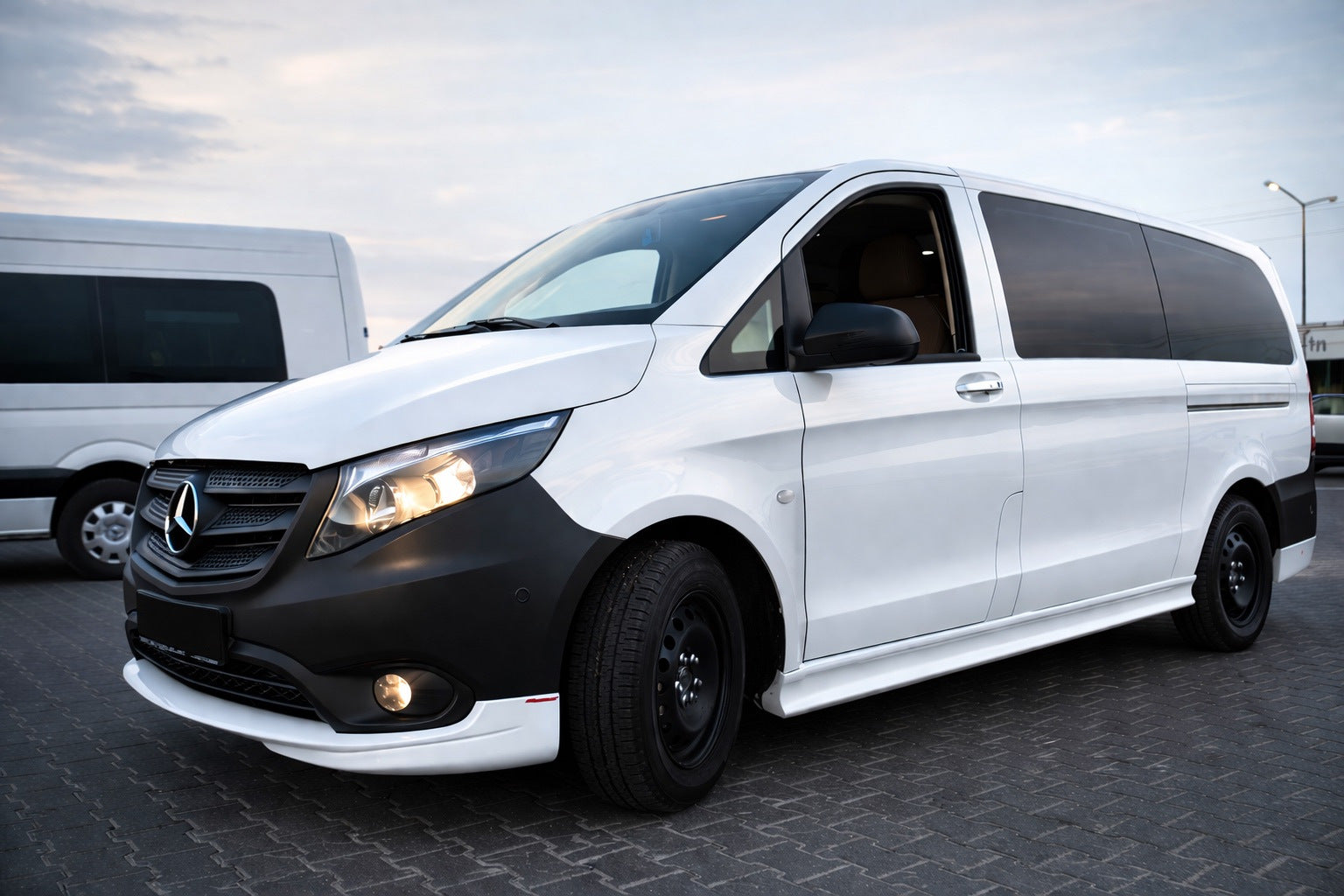 Tuning Front Bumper Lip (primed for painting) for Mercedes Vito/V-class W447 2014- - image 2