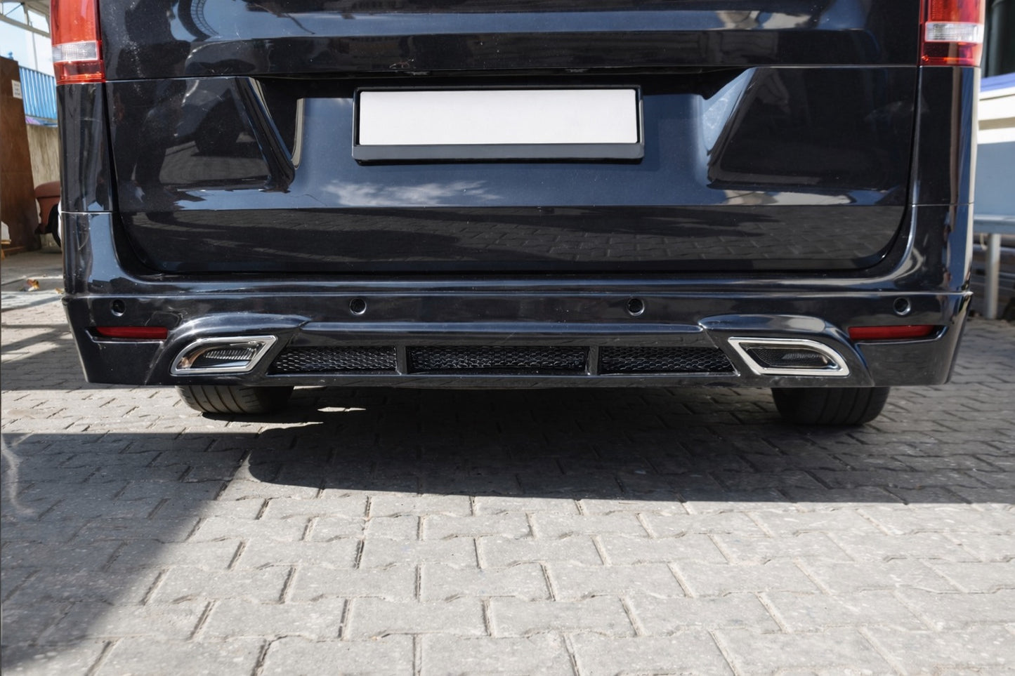Rear bumper cover V2 (primed for painting) for Mercedes Vito/V-class W447 2014- - image 1