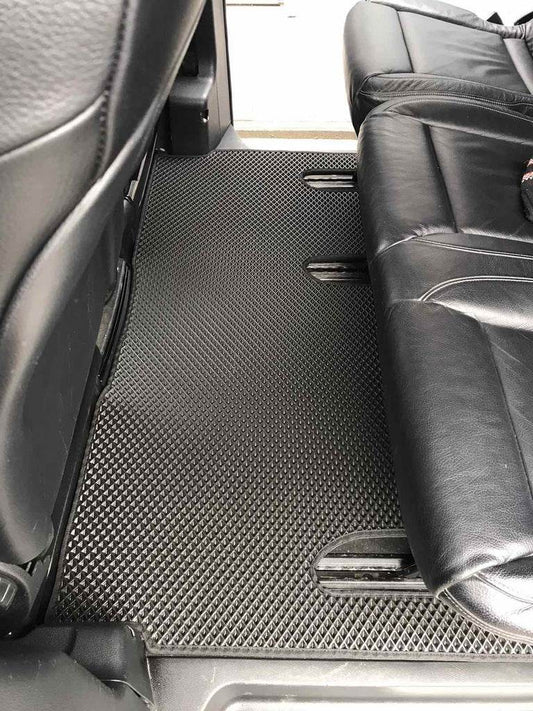 EVA V-class mats, ExtraLong 2 side (Pick-up only, full interior, Black) for Mercedes Vito / V-class W447 2014↗ year - Reelken Auto