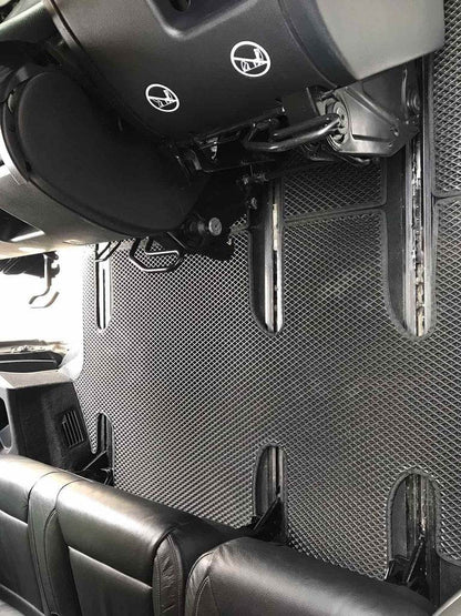 EVA V-class mats, ExtraLong 2 side (Pick-up only, full interior, Black) for Mercedes Vito / V-class W447 2014↗ year - Reelken Auto