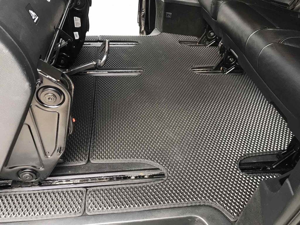 EVA V-class mats, ExtraLong 2 side (Pick-up only, full interior, Black) for Mercedes Vito / V-class W447 2014↗ year - Reelken Auto