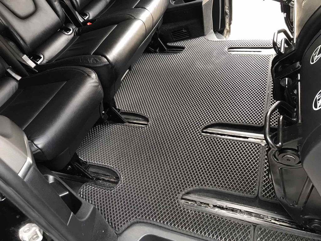 EVA V-class mats, ExtraLong 2 side (Pick-up only, full interior, Black) for Mercedes Vito / V-class W447 2014↗ year - Reelken Auto