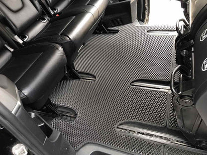 EVA V-class mats, ExtraLong 2 side (Pick-up only, full interior, Black) for Mercedes Vito / V-class W447 2014↗ year - Reelken Auto