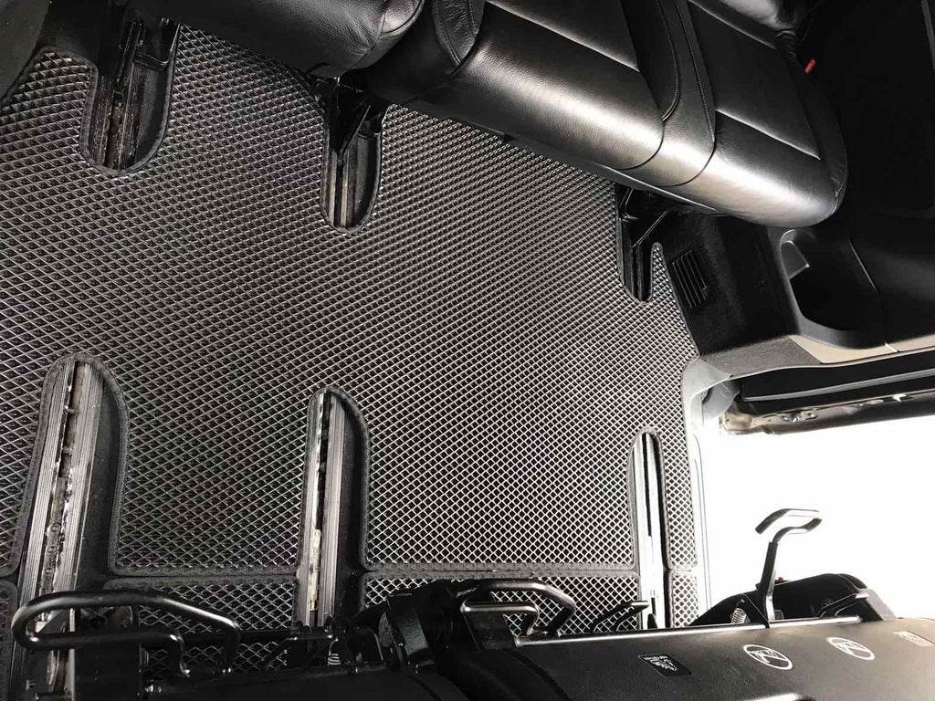 EVA V-class mats, ExtraLong 2 side (Pick-up only, full interior, Black) for Mercedes Vito / V-class W447 2014↗ year - Reelken Auto