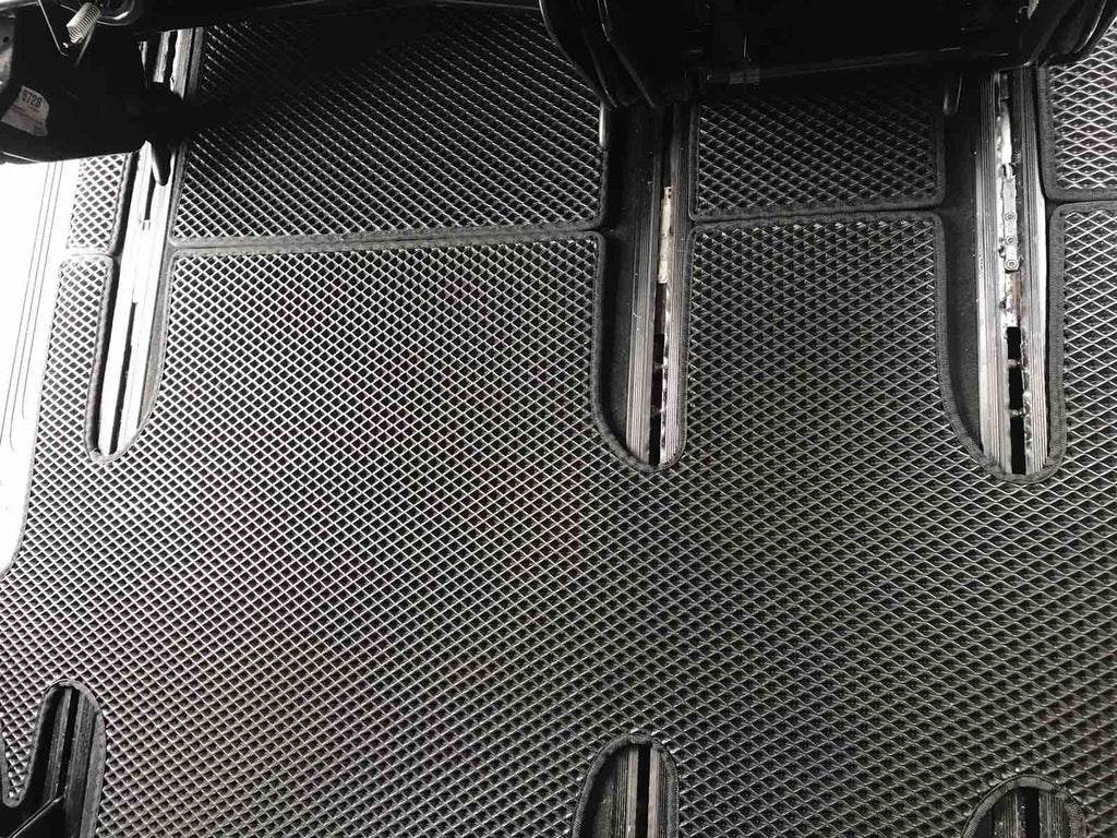 EVA V-class mats, ExtraLong 2 side (Pick-up only, full interior, Black) for Mercedes Vito / V-class W447 2014↗ year - Reelken Auto