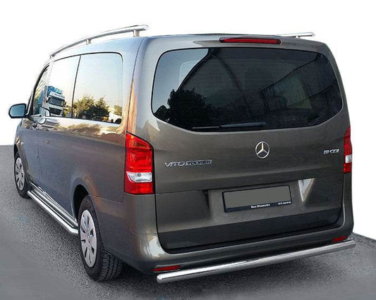 Back protection AK002 (stainless steel) for Mercedes Vito / V-class W447 2014↗ year - Reelken Auto