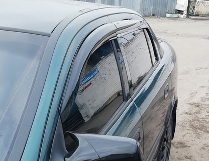 Window Deflectors SD/HB (4 pcs, Sunplex Sport) for Opel Astra G classic 1998-2012 - image 2