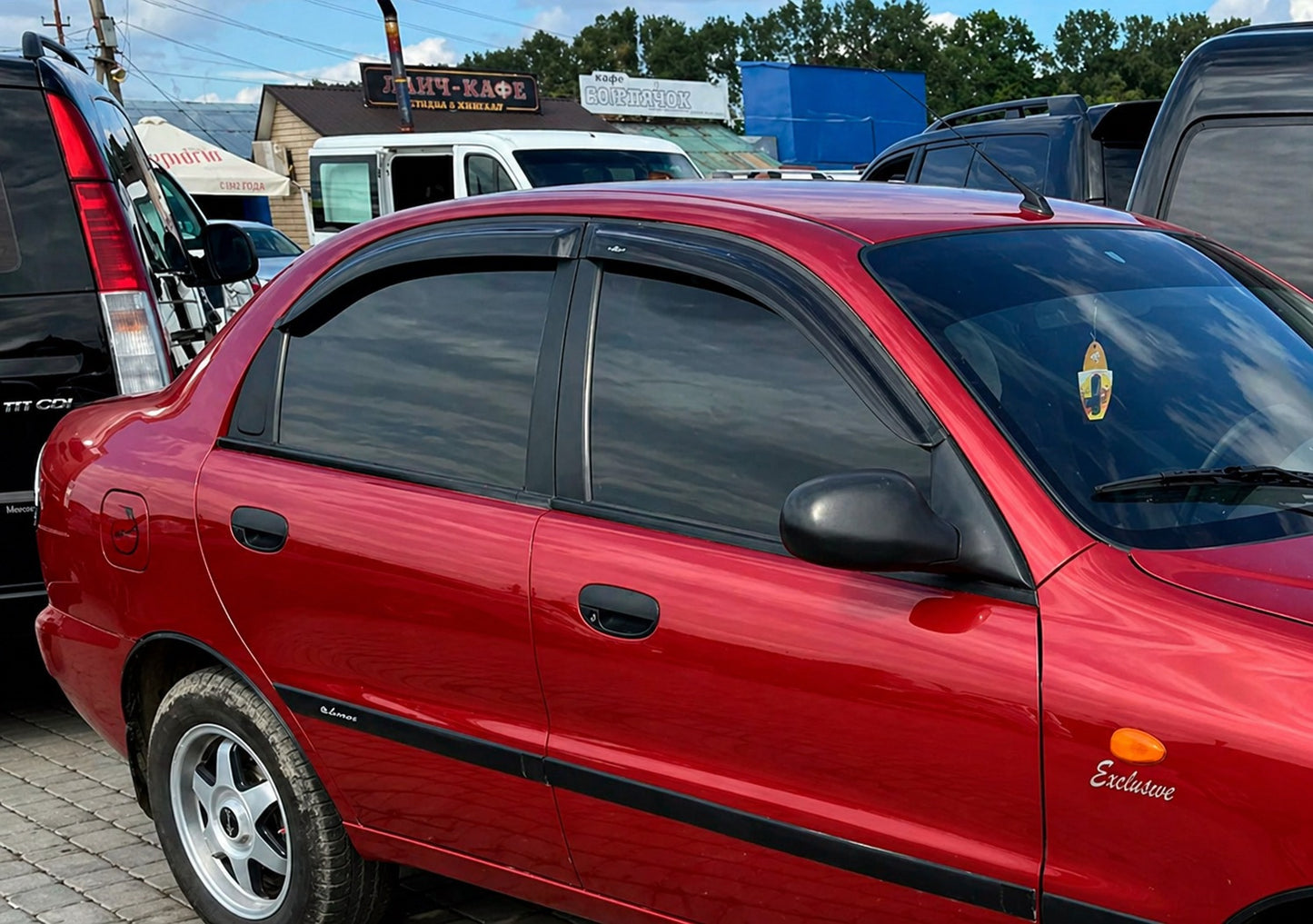 Window Deflectors (4 pcs, HIC) for Daewoo Lanos 1998-2017 - image 1