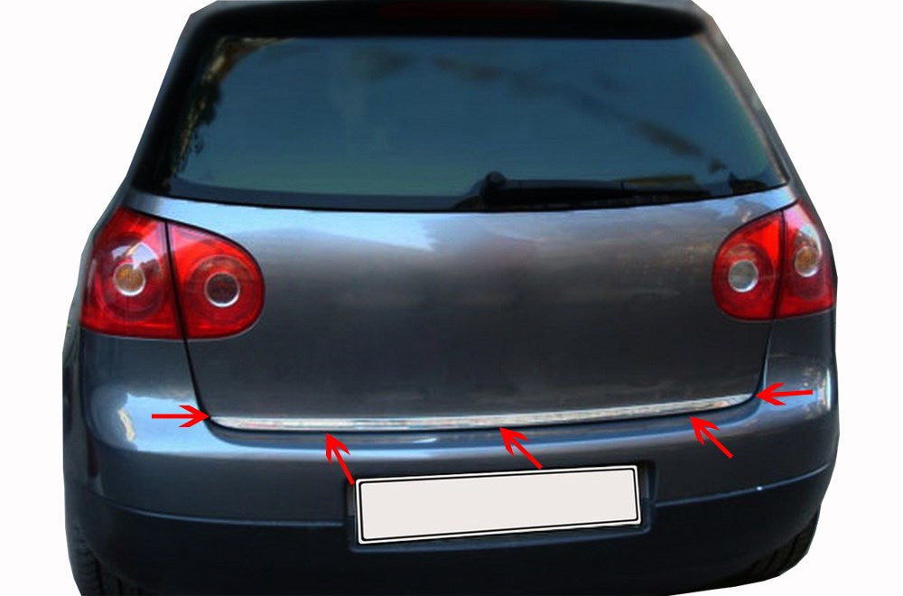 The edge of the trunk (stainless) for Volkswagen Golf 5 - image 2