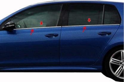 Glass molding (4 pcs., stainless steel) for Volkswagen Golf 6 - image 1