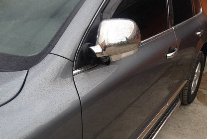 Mirror Covers 2003-2007 (2 pcs, Stainless Steel) for Volkswagen Touareg 2002-2010 - image 1