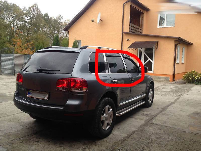 The chrome on the rack doors (6 pieces, stainless steel) for Volkswagen Touareg 2002-2010 - Reelken Auto