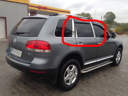 Chrome Door Pillar Covers (6 pcs, Stainless Steel) for Volkswagen Touareg 2002-2010 - image 11