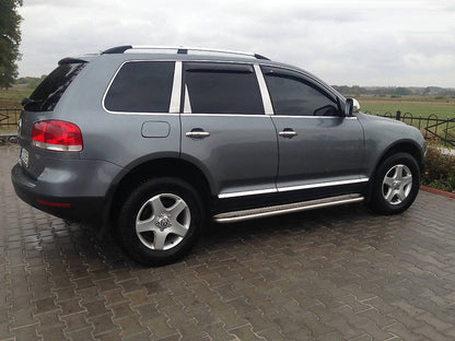 Chrome Roof Rails (Plastic Feet) for Volkswagen Touareg 2002-2010 - image 3