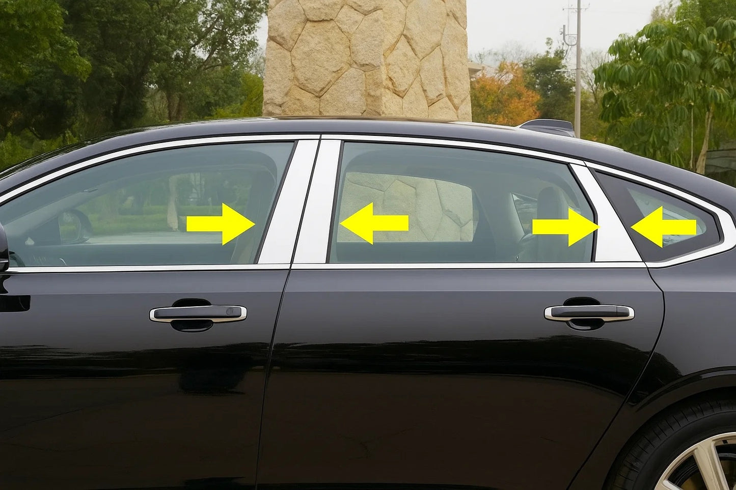 Stainless Steel Door Pillar Covers (6 pcs) for Volvo S90/V90 2016- - image 1