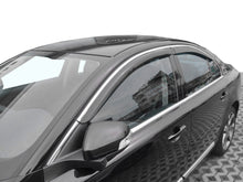 Window deflectors with chrome trim (4 pcs, HIC) for Volvo S80 2006-2016 - image 1