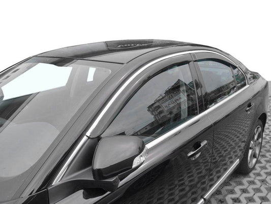 Window vents with chrome molding (4 pieces, HIC) for Volvo S80 2006↗ - Reelken Auto